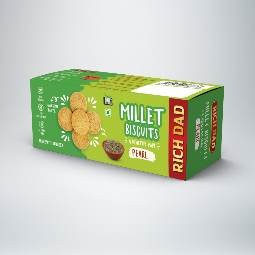 Rich Dad Pearl Millet Biscuits – A Healthy Way
